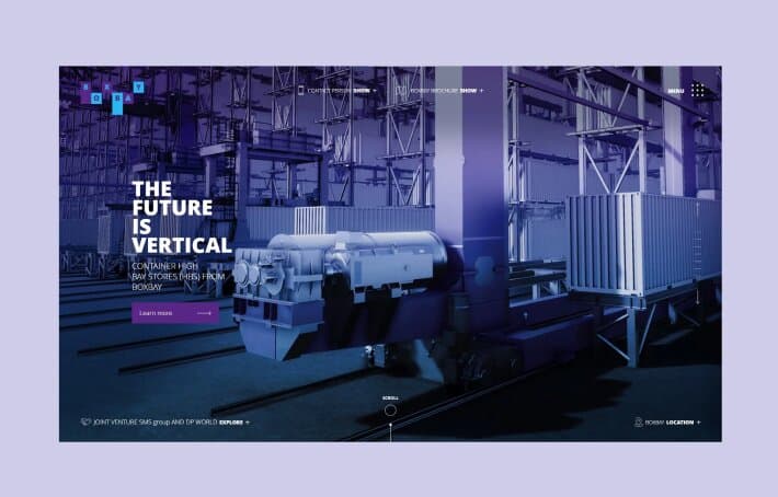 Screenshot von der BOXBAY Website, die von reaze entwickelt wurde