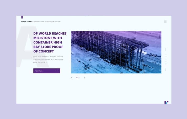 Ausschnitt der Website von BOXAY, die von reaze gestaltet wurde.