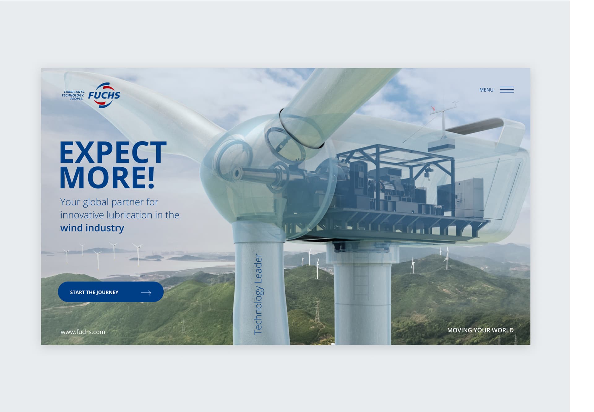 3D-Visual von reaze, zu sehen ist das Innenleben eines Windrads.