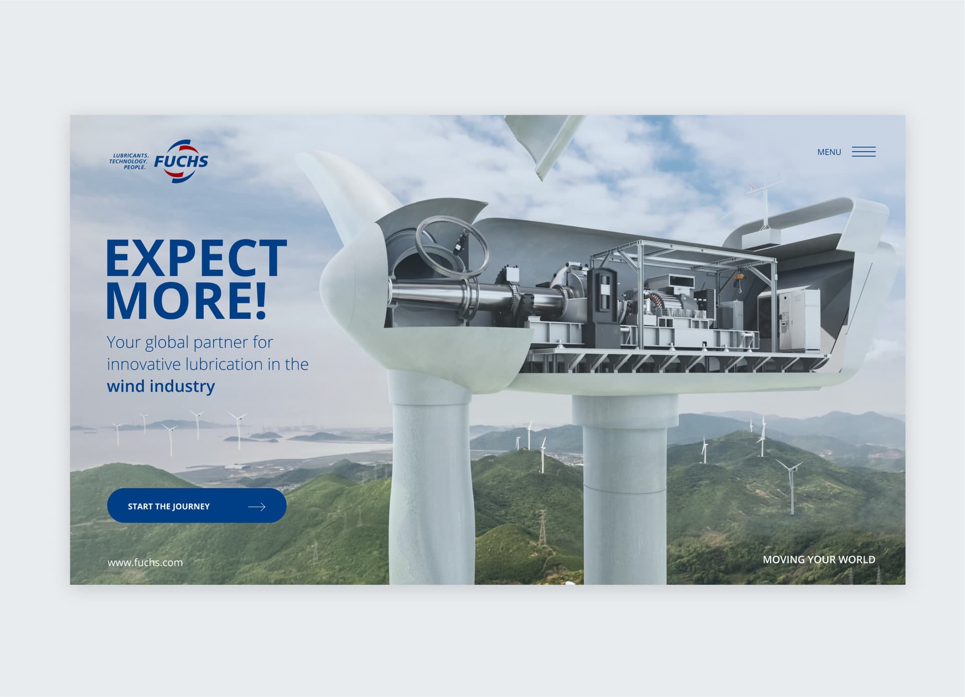 3D-Visual von reaze, zu sehen ist ein Windrad von innen.